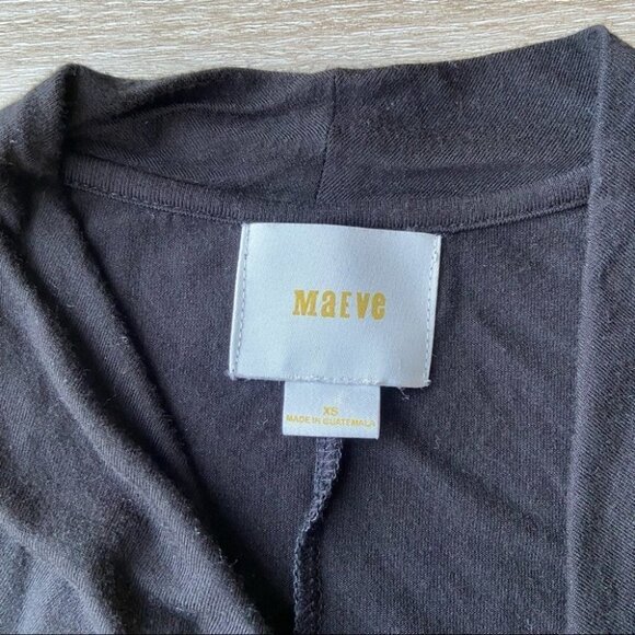 Anthropologie Maeve Melissa Draped Black Top - Picture 4 of 10